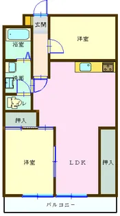 コーポエトワール【1階】の間取り