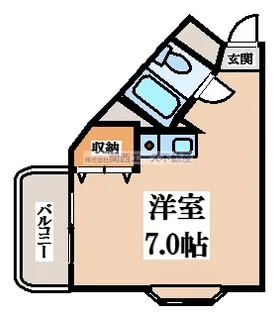 コスモヒルズ石切【3階】の間取り