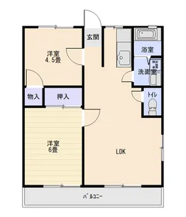パナハイツはるき【1階】の間取り