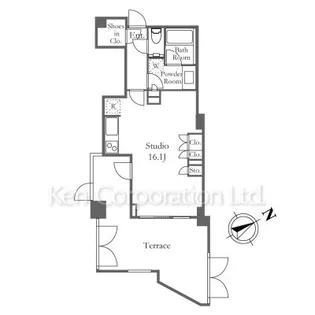 パークアクシスプレミア表参道の間取り
