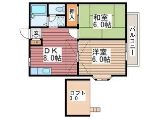グランディ-ルハイム【2階】の間取り