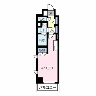 ラミューズ宇都宮【9階】の間取り