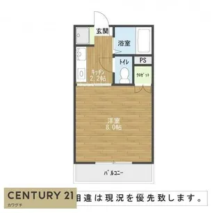 エステートみのり【2階】の間取り