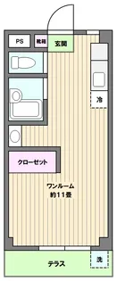 第6ハイツSS【1階】の間取り
