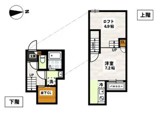ADC高島駅東【1階】の間取り