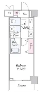 URBANLINK護国寺【2階】の間取り