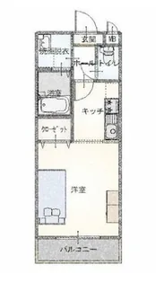 1Kの間取り画像