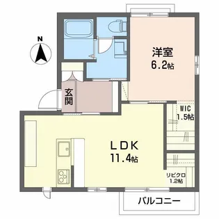 グランド ソレイユ B【2階】の間取り