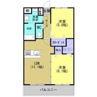 Y&Mアミティエ【2階】の間取り