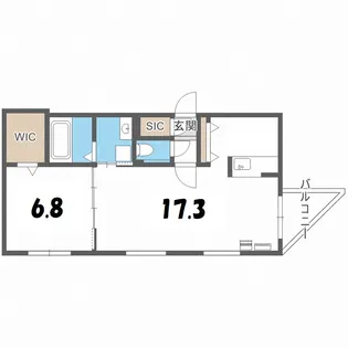 シャトーライフ中島公園1【5階】の間取り