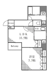 東京都中央区日本橋蛎殻町2【マンション】の間取り