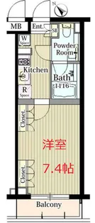 東京都大田区鵜の木3【マンション】の間取り