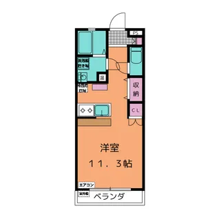 ラッフルズ【3階】の間取り
