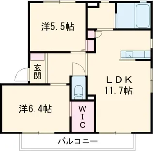 メゾン・シャルムM【2階】の間取り