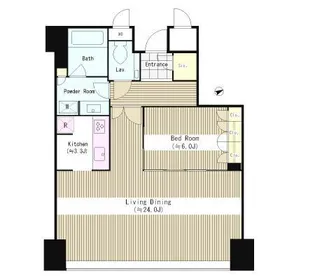 セントラルパークタワー・ラ トゥール新宿【30階】の間取り