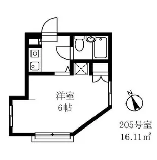 ルーブル子安【2階】の間取り