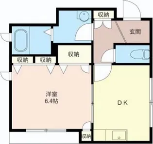 エーエス アビタシオン【1階】の間取り