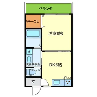 大阪府大阪市生野区小路東3【アパート】の間取り