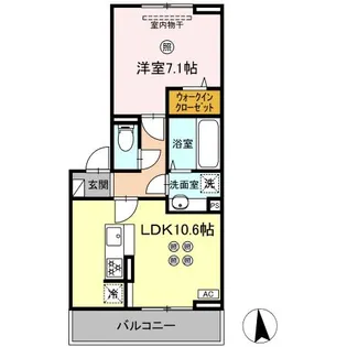 モン・サン・ブルー【2階】の間取り