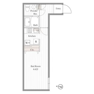 ZESTY豪徳寺【1階】の間取り
