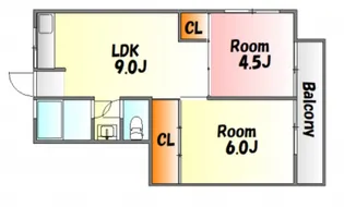 広島県広島市西区庚午北4【マンション】の間取り