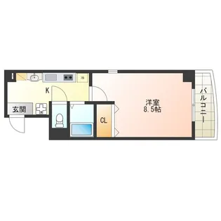 ラ・フォンテ海老江(旧ルミナール海老江)【9階】の間取り