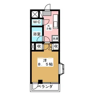 プリオット元町【3階】の間取り