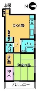 リリーハイツ【4階】の間取り