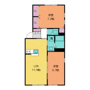 パークヒル湘南【2階】の間取り