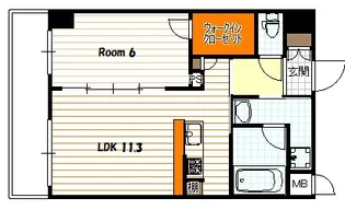 tissage塩小路(ティサージュ塩小路)【5階】の間取り