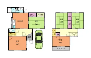 奈良県生駒市辻町【一戸建】の間取り