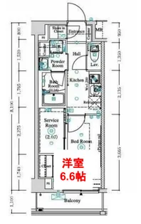 東京都大田区仲六郷2【マンション】の間取り