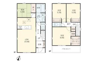 千葉県千葉市若葉区大宮台5【一戸建】の間取り