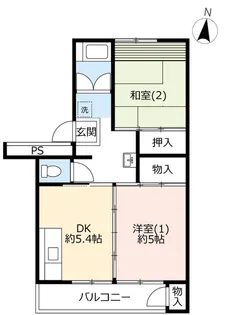 UR真砂第一【5階】の間取り