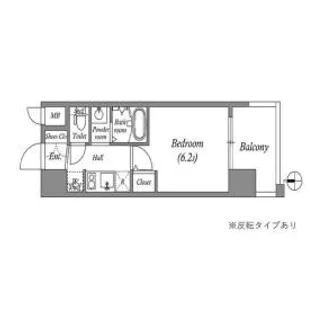 エステムコート難波VIIビヨンド【5階】の間取り