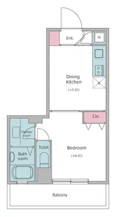 レジディア日本橋人形町【2階】の間取り
