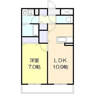 コンフォレアI【3階】の間取り
