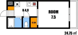 グリーンハイムタニモト【3階】の間取り