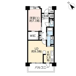 UR百合ヶ丘みずき街【3階】の間取り