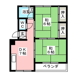 マンションヒロタ【4階】の間取り