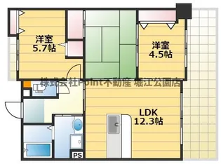 大阪府大阪市北区長柄東2【マンション】の間取り