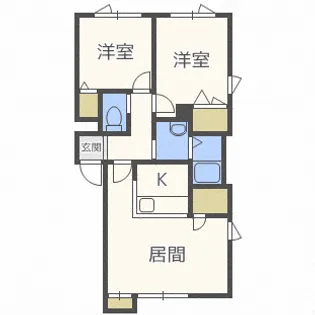太平グランビレッジG【2階】の間取り