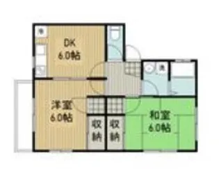 グリーンヒルパルI【2階】の間取り