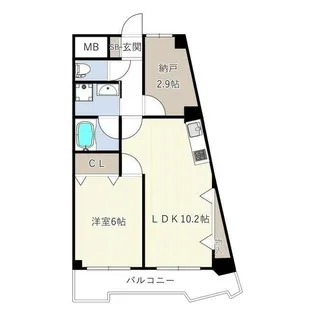東京都日野市日野台1【マンション】の間取り