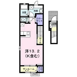 アクシアB【2階】の間取り