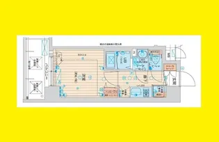 アスヴェル新大阪SOUTH【8階】の間取り