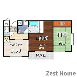 ラ・メゾンクレール【3階】の間取り