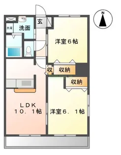 プラムフォレスト【2階】の間取り