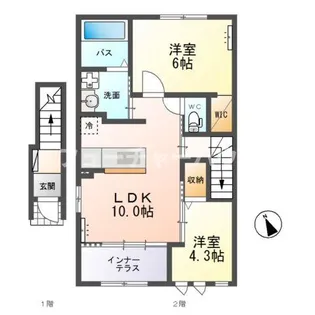 ママンパレス【2階】の間取り