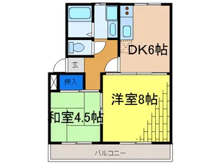 和田橋ハイツ【4階】の間取り